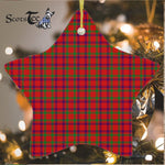 Grant Of Rothiemurchus Tartan Ornament Star Ornament, Christmas Star Decorations, ceramic ornament, Plaid Star Ceramic Ornament, Christmas Ornament Decorations Gift