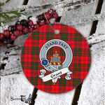 Grant Scottish Clan Badge Plaid Ornament Gift. Christmas Tree Ornament Grant Clan Tartan Ornament Great Christmas Ornaments Gift - Scotstee Shop
