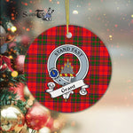 Grant Scottish Clan Badge Plaid Ornament Gift. Christmas Tree Ornament Grant Clan Tartan Ornament Great Christmas Ornaments Gift - Scotstee Shop