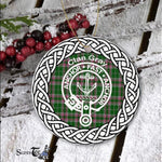 Gray Ancient Clan Tartan Crest Badge Plaid Ornament Gift. Christmas Tree Ornament Tartan Ornament Great Christmas Ornaments Gift - Scotstee Shop