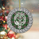 Gray Ancient Clan Tartan Crest Badge Plaid Ornament Gift. Christmas Tree Ornament Tartan Ornament Great Christmas Ornaments Gift - Scotstee Shop
