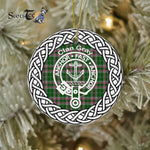 Gray Ancient Clan Tartan Crest Badge Plaid Ornament Gift. Christmas Tree Ornament Tartan Ornament Great Christmas Ornaments Gift - Scotstee Shop