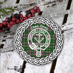 Gray Clan Tartan Crest Badge Plaid Ornament Gift. Christmas Tree Ornament Tartan Ornament Great Christmas Ornaments Gift - Scotstee Shop