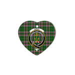 Gray Scottish Clan Plaid Ornament Gift. Christmas Tree Ornament Gray Christmas Ornament, Christmas Heart Ornament, Plaid Heart Ornament, Tartan Ornament, Tartan Heart Ornament