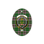 Gray Scottish Clan Plaid Ornament Gift. Christmas Tree Ornament Gray Clan Tartan Ornament,  ceramic ornament, personalized christmas ornaments, christmas tree ornaments, christmas door decorations, Plaid Ornament, Tartan Ceramic Ornament