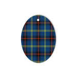 Grewar Tartan Oval Ornaments, Christmas Tree Ornament, Plaid Christmas Ornaments, Ceramic Oval Christmas Tree Decoration, Tartan Oval Ornaments, Christmas Tree Ornament, Plaid Christmas Ornaments, Ceramic Oval Christmas Tree Decoration