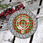 Grierson Clan Tartan Crest Badge Plaid Ornament Gift. Christmas Tree Ornament Tartan Ornament Great Christmas Ornaments Gift - Scotstee Shop