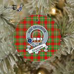 Grierson Scottish Clan Badge Plaid Ornament Gift. Christmas Tree Ornament Grierson Clan Tartan Ornament Great Christmas Ornaments Gift - Scotstee Shop