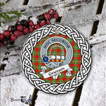 Grierson Tartan Ornament,  ceramic ornament, personalized christmas ornaments, christmas tree ornaments, christmas door decorations, Plaid Ornament, Tartan Ceramic Ornament