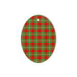 Grierson Tartan Oval Ornaments, Christmas Tree Ornament, Plaid Christmas Ornaments, Ceramic Oval Christmas Tree Decoration, Tartan Oval Ornaments, Christmas Tree Ornament, Plaid Christmas Ornaments, Ceramic Oval Christmas Tree Decoration