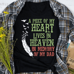 Scotstee Shop - Guardian Angel Daddy In Momery In My Dad Father Day Shirts