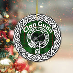 Gunn Ancient Clan Tartan Crest Badge Plaid Ornament Gift. Christmas Tree Ornament Tartan Ornament Great Christmas Ornaments Gift - Scotstee Shop