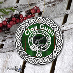 Gunn Ancient Clan Tartan Crest Badge Plaid Ornament Gift. Christmas Tree Ornament Tartan Ornament Great Christmas Ornaments Gift - Scotstee Shop