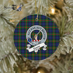 Gunn Scottish Clan Badge Plaid Ornament Gift. Christmas Tree Ornament Gunn Clan Tartan Ornament Great Christmas Ornaments Gift - Scotstee Shop