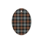 Gunn Weathered Tartan Oval Ornaments, Christmas Tree Ornament, Plaid Christmas Ornaments, Ceramic Oval Christmas Tree Decoration, Tartan Oval Ornaments, Christmas Tree Ornament, Plaid Christmas Ornaments, Ceramic Oval Christmas Tree Decoration