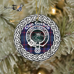 Guthrie Modern Clan Tartan Crest Badge Plaid Ornament Gift. Christmas Tree Ornament Tartan Ornament Great Christmas Ornaments Gift - Scotstee Shop