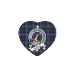 Guthrie Scottish Clan Badge Plaid Christmas Ornaments Gift Heart Ornament Guthrie Clan Tartan Ornament