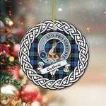 Guthrie Tartan Ornament,  ceramic ornament, personalized christmas ornaments, christmas tree ornaments, christmas door decorations, Plaid Ornament, Tartan Ceramic Ornament