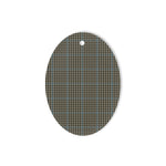 Haig Gray Tartan Oval Ornaments, Christmas Tree Ornament, Plaid Christmas Ornaments, Ceramic Oval Christmas Tree Decoration, Tartan Oval Ornaments, Christmas Tree Ornament, Plaid Christmas Ornaments, Ceramic Oval Christmas Tree Decoration