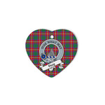Haig Scottish Clan Badge Plaid Ornament Gift. Christmas Tree Ornament Haig Clan Tartan Ornament Great Christmas Ornaments Gift Heart Ornament