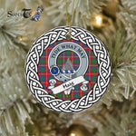 Haig Tartan Ornament,  ceramic ornament, personalized christmas ornaments, christmas tree ornaments, christmas door decorations, Plaid Ornament, Tartan Ceramic Ornament