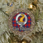 Haldane Celtic Circle Plaid Ornament Gift. Christmas Tree Ornament Tartan Ornament Great Christmas Ornaments Gift - Scotstee Shop