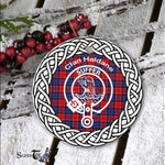 Haldane Clan Tartan Crest Badge Plaid Ornament Gift. Christmas Tree Ornament Tartan Ornament Great Christmas Ornaments Gift - Scotstee Shop