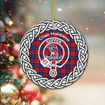 Haldane Clan Tartan Crest Badge Plaid Ornament Gift. Christmas Tree Ornament Tartan Ornament Great Christmas Ornaments Gift - Scotstee Shop