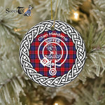 Haldane Clan Tartan Crest Badge Plaid Ornament Gift. Christmas Tree Ornament Tartan Ornament Great Christmas Ornaments Gift - Scotstee Shop