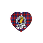 Haldane Scottish Clan Badge Plaid Christmas Ornaments Gift Heart Ornament Haldane Clan Tartan Ornaments, Plaid Ornament, christmas Ornament, plaid christmas ornament