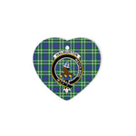 Haliburton Scottish Clan Plaid Ornament Gift. Christmas Tree Ornament Haliburton Clan Tartan Ornament Great Christmas Ornaments Gift Heart Ornament - Scotstee Shop