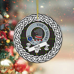 Hall Tartan Ornament,  ceramic ornament, personalized christmas ornaments, christmas tree ornaments, christmas door decorations, Plaid Ornament, Tartan Ceramic Ornament