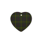 Hall Tartan Heart Ornaments, Christmas Tree Ornament, Plaid Christmas Ornaments, Ceramic Heart Christmas Tree Decoration, Christmas Ornament, Plaid Ornament, Tartan Ornament, Buffalo Plaid Ornament