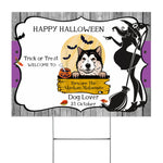 Halloween Decorations Outdoor Halloween Yard Sign Alaskan Malamuted Dog Beware The Alaskan Malamute Halloween Yard Decorations - Scotstee Shop