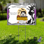 Halloween Decorations Outdoor Halloween Yard Sign Alaskan Malamuted Dog Beware The Alaskan Malamute Halloween Yard Decorations - Scotstee Shop