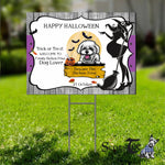 Halloween Decorations Outdoor Halloween Yard Sign Bichon Frise Dog Beware The Bichon Frise Halloween Yard Decorations - Scotstee Shop