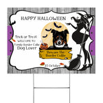 Halloween Decorations Outdoor Halloween Yard Sign Border Collie Beware The Border Collie Halloween Yard Decorations - Scotstee Shop