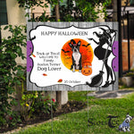 Halloween Decorations Outdoor Halloween Yard Sign Cute Boston Terrier Dog Halloween Jack O Lantern Pumpkin Halloween Yard Decorations - Scotstee Shop