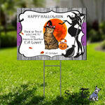 Halloween Decorations Outdoor Halloween Yard Sign Cute Cat Halloween Bengal Jack O Lantern Pumpkin Halloween Yard Decorations - Scotstee Shop