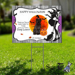 Halloween Decorations Outdoor Halloween Yard Sign Cute Dog Bouvier Des Flandres Jack O Lantern Pumpkin Halloween Yard Decorations - Scotstee Shop