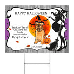 Halloween Decorations Outdoor Halloween Yard Sign Cute Dog Brussels Griffon Jack O Lantern Pumpkin Halloween Yard Decorations - Scotstee Shop