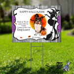 Halloween Decorations Outdoor Halloween Yard Sign Cute Dog Cardigan Welsh Corgi Jack O Lantern Pumpkin Halloween Yard Decorations - Scotstee Shop