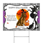 Halloween Decorations Outdoor Halloween Yard Sign Cute Dog Halloween Cocker Spaniel Jack O Lantern Pumpkin Halloween Yard Decorations - Scotstee Shop