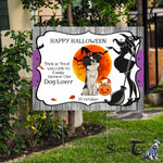 Halloween Decorations Outdoor Halloween Yard Sign Cute Dog Halloween Komondorok Jack O Lantern Pumpkin Halloween Yard Decorations - Scotstee Shop