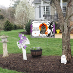 Halloween Decorations Outdoor Halloween Yard Sign Cute Dog Keeshond Jack O Lantern Pumpkin Halloween Yard Decorations - Scotstee Shop
