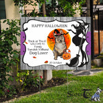 Halloween Decorations Outdoor Halloween Yard Sign Cute Dog Swedish Vallhund Jack O Lantern Pumpkin Halloween Yard Decorations - Scotstee Shop