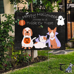 Halloween Decorations Outdoor Halloween Yard Sign Cute Ghost Dog and Cat Funny Halloween Yard Decorations - Scotstee Shop