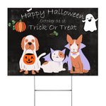 Halloween Decorations Outdoor Halloween Yard Sign Cute Ghost Dog and Cat Funny Halloween Yard Decorations - Scotstee Shop