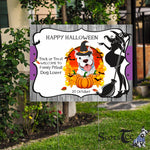 Halloween Decorations Outdoor Halloween Yard Sign Cute Pitbull Halloween Gift For Dog Lovers Halloween Yard Decorations - Scotstee Shop