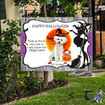 Halloween Decorations Outdoor Halloween Yard Sign Dog Halloween Bichons Frise Jack O Lantern Pumpkin Halloween Yard Decorations - Scotstee Shop